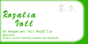 rozalia voll business card